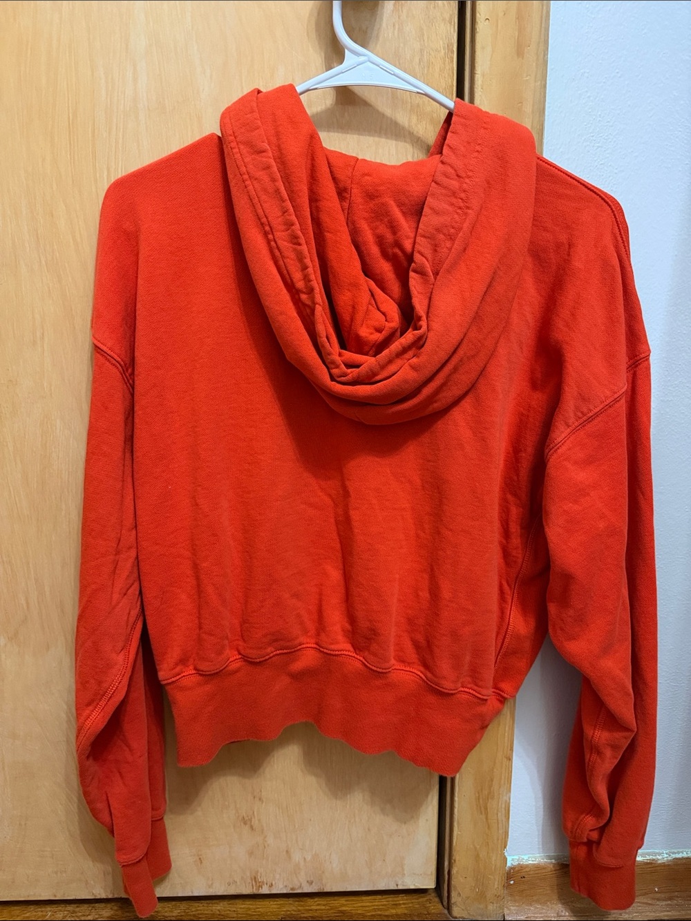 Aritzia Orange Cropped Zip Hoodie - Picture 4 of 4